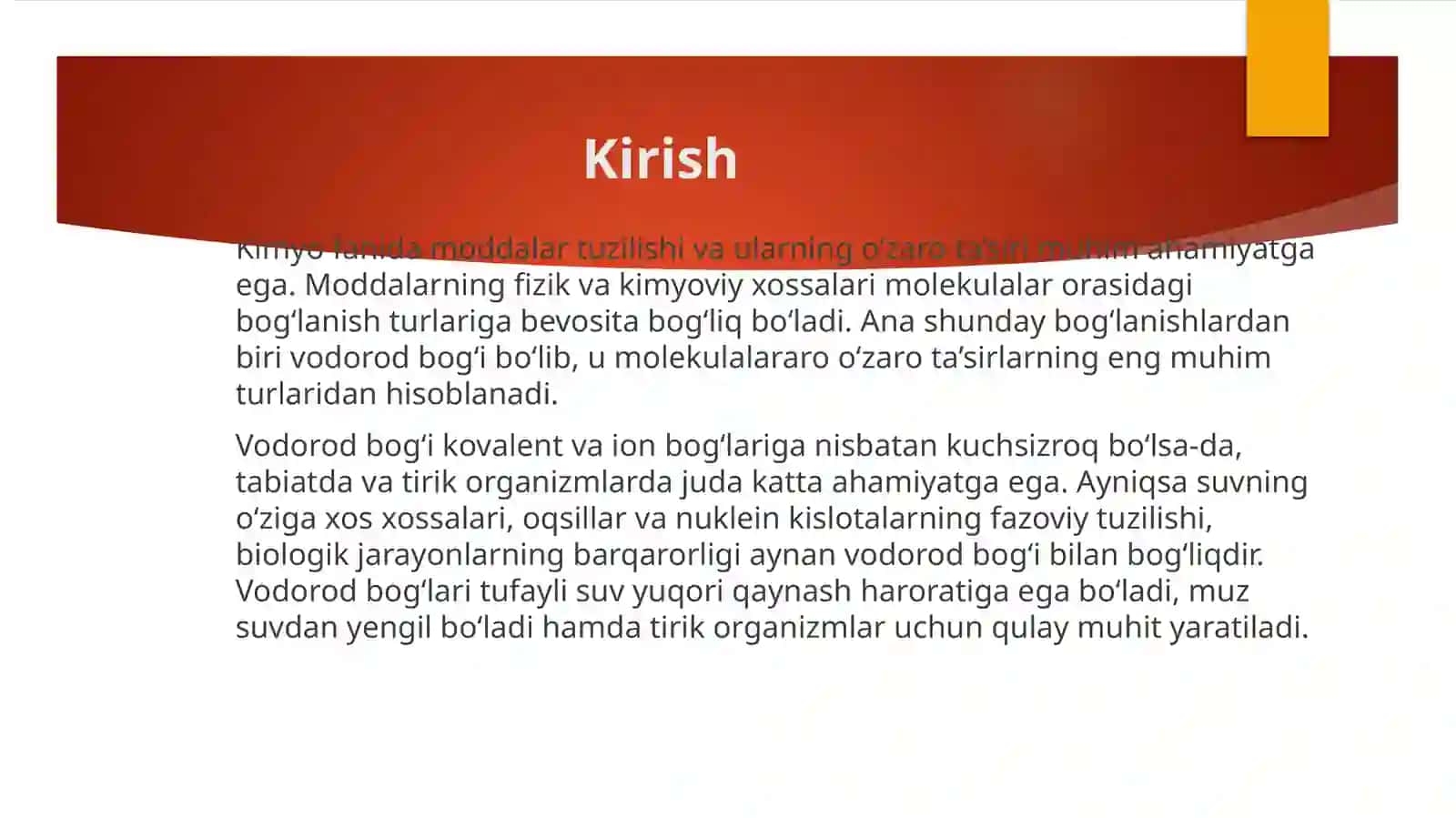 Vodorod bog‘i, uning hosil bo‘lish shartlari va ahamiyati 3