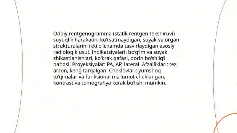 Rentgenologik tekshirish metodlari 3
