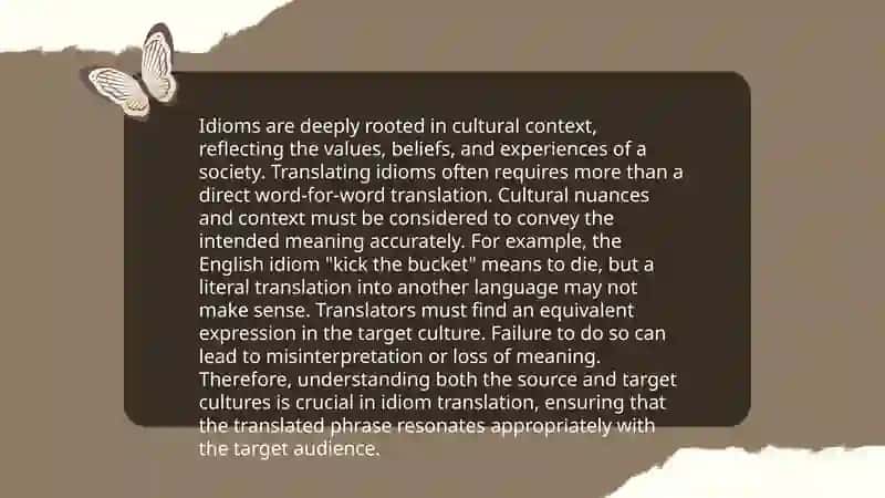The translation of idioms 3