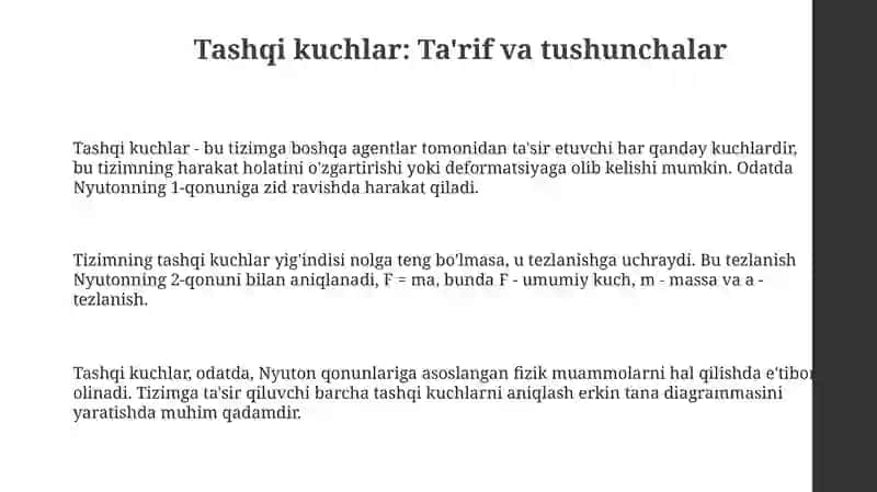 Tashqi kuchlar 3