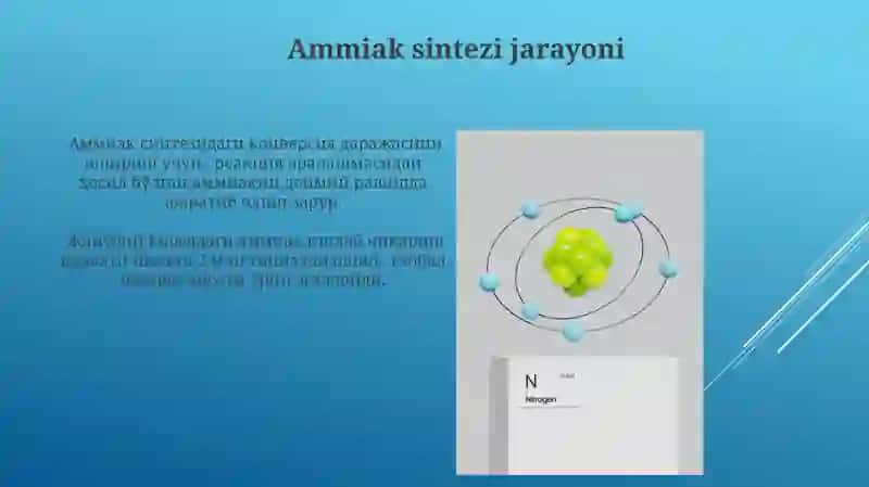 Ammiak sintezi 3
