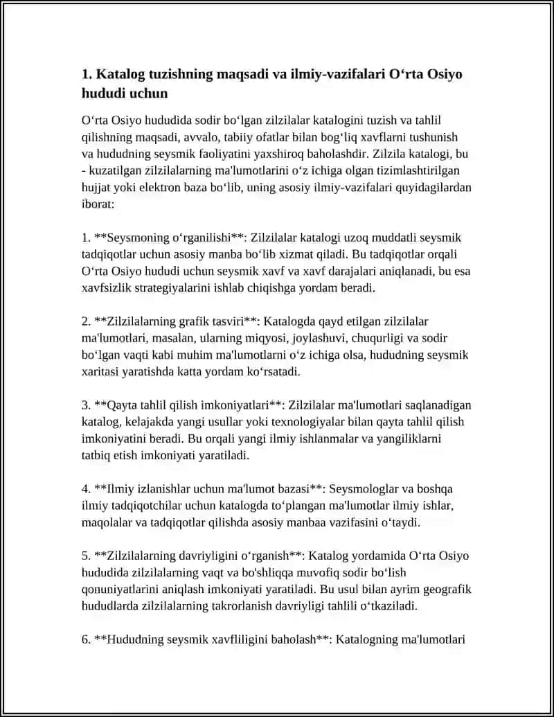 Zilzilalar katalogi 3