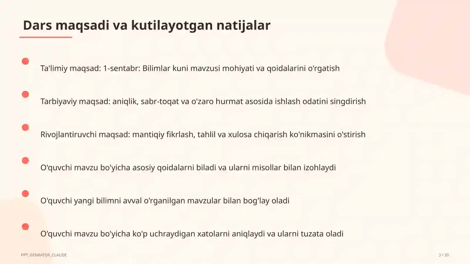 Sinf soati va tarbiyaviy tadbirlar 3