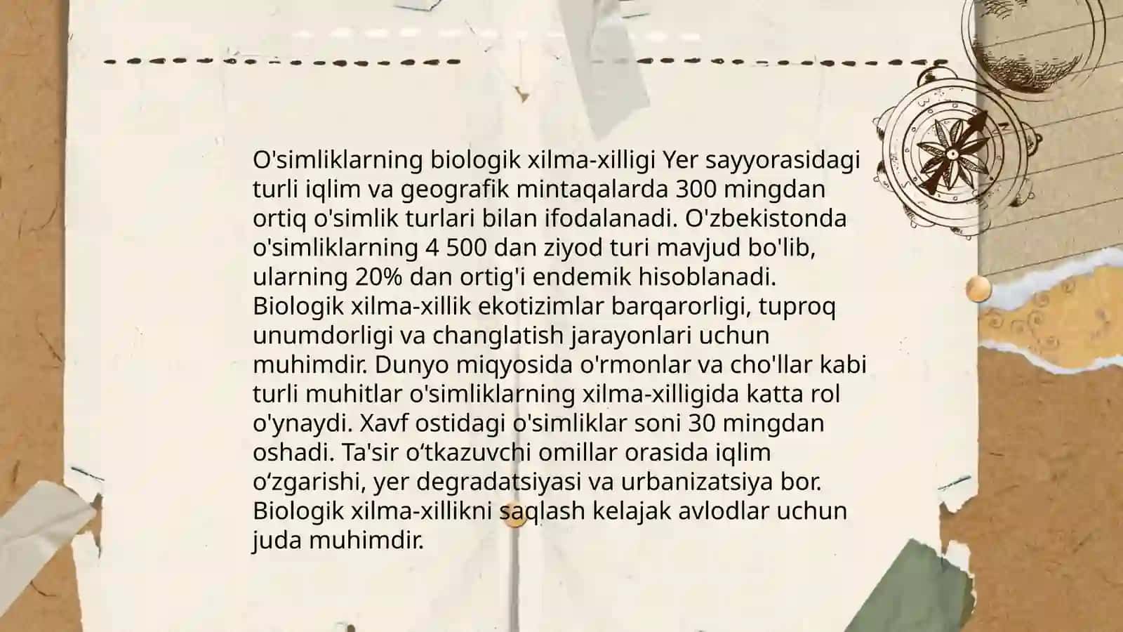 O'simliklar dunyosi bo'limi 3