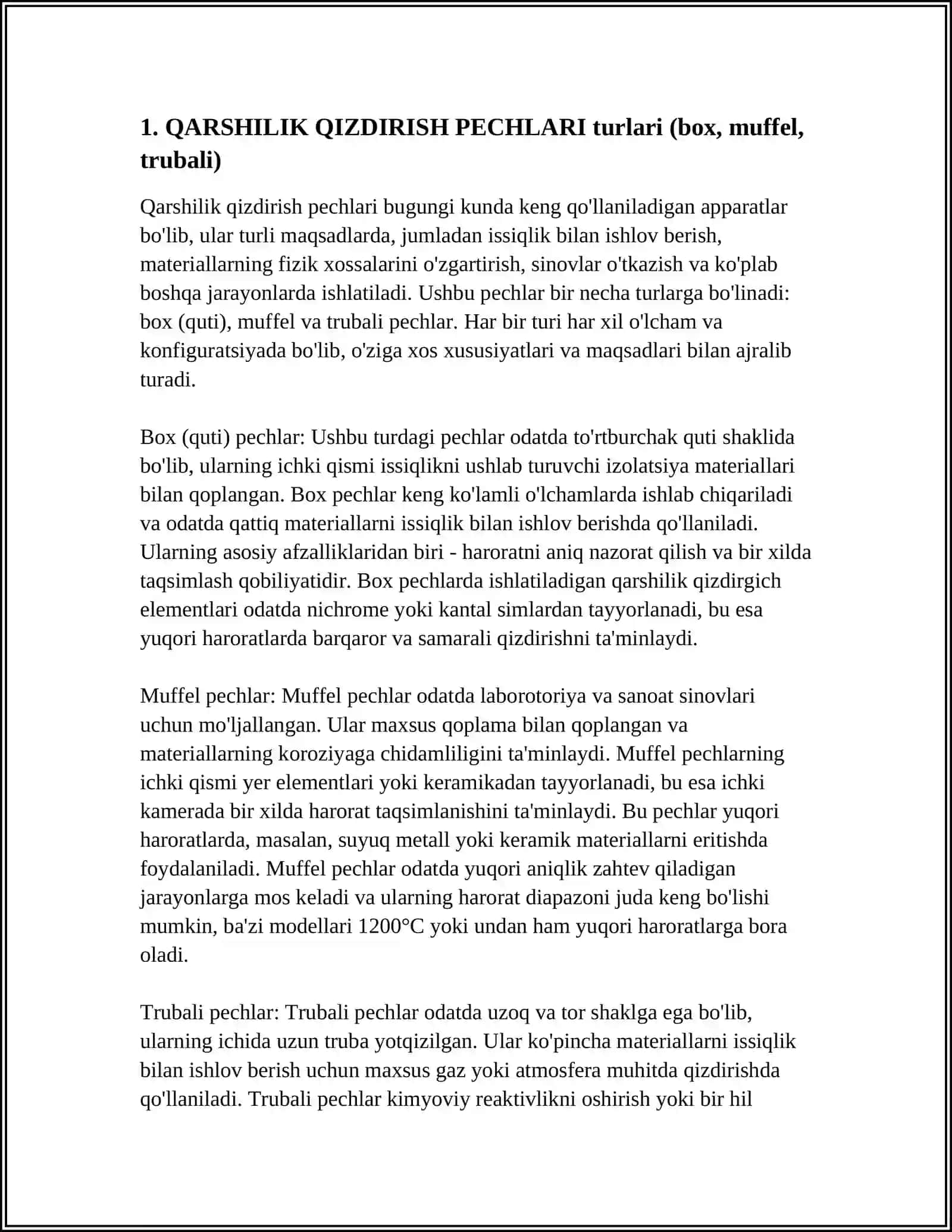 QARSHILIK QIZDIRISH PECHLARI 3