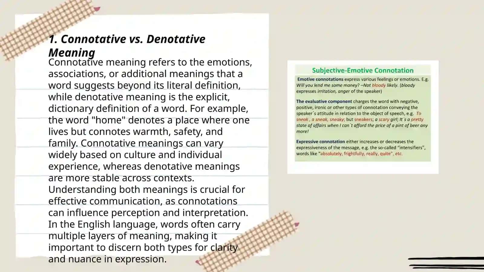 Connotative meaning 3