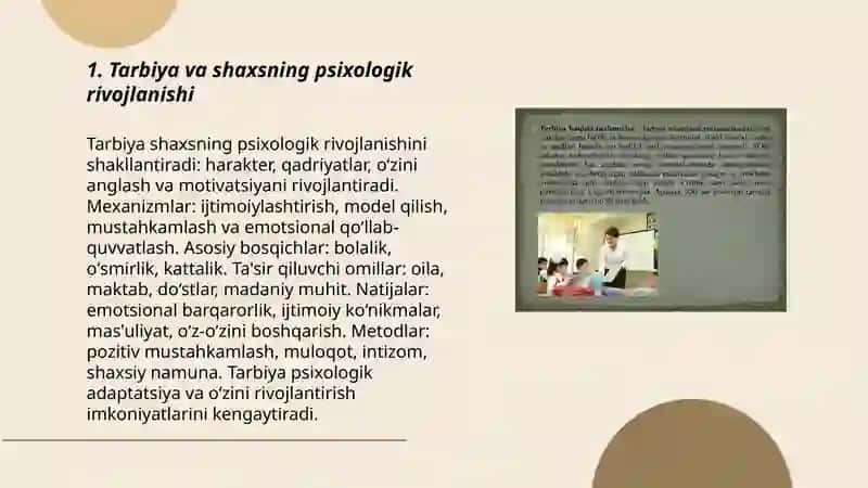 Shaxs shakllanishi va rivojlanishida tarbiyaning oʻrni 3