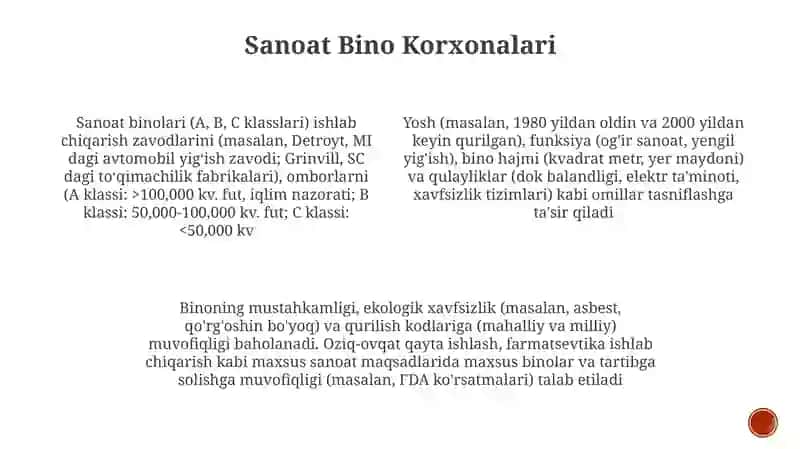 Sanoat Bino Korxonalari 3
