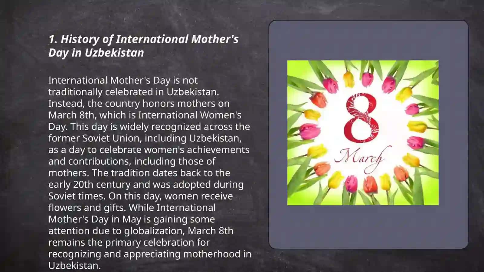 International Mother's Day in Uzbekistan 3