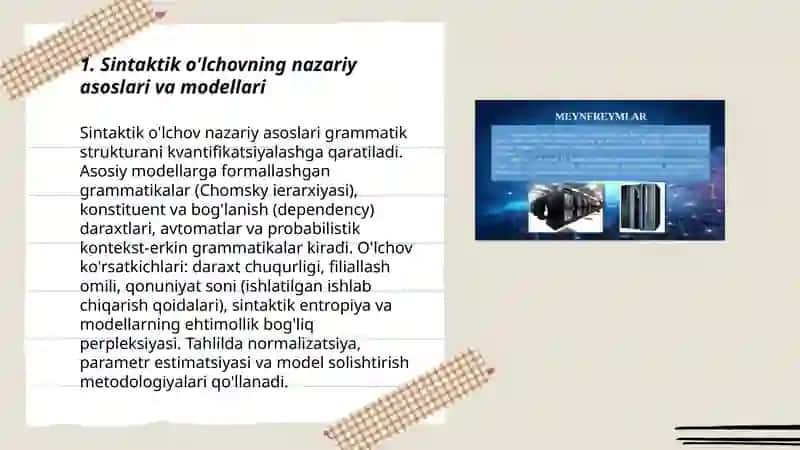 Axborotning sintaktik, semetik va prozmatik o'lchovlari 3
