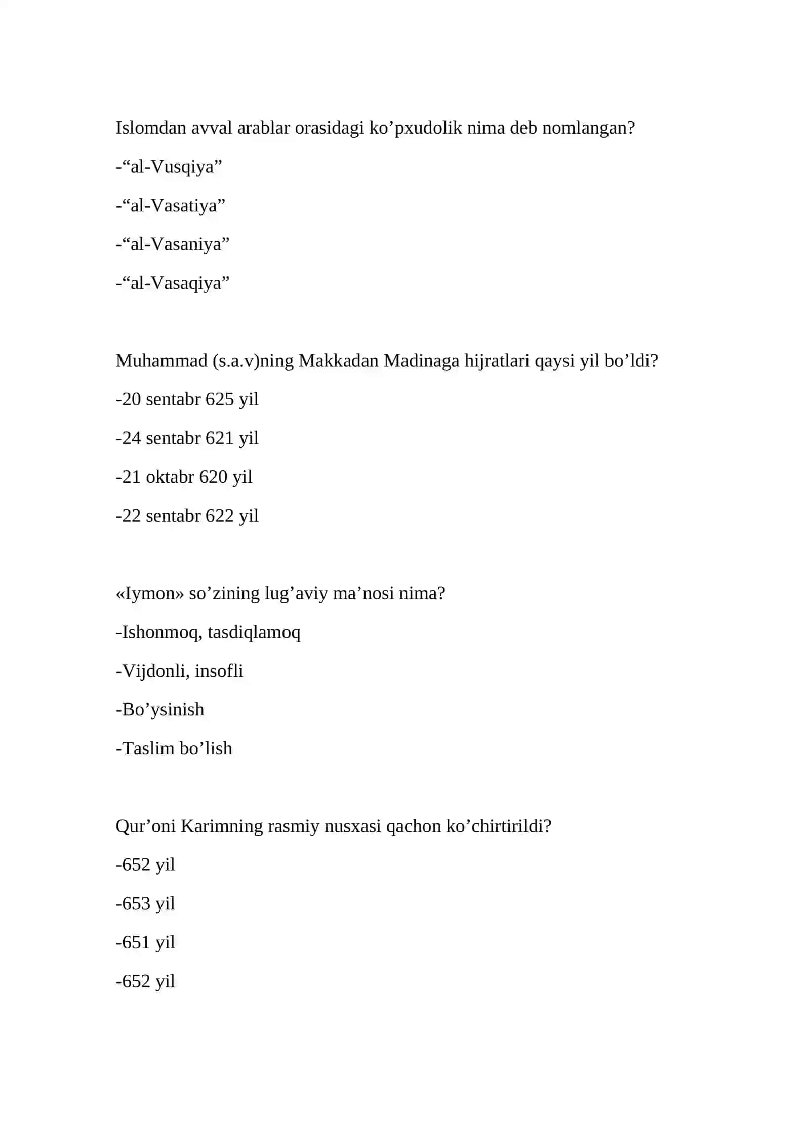 Islomdagi asosiy arkonlari 3