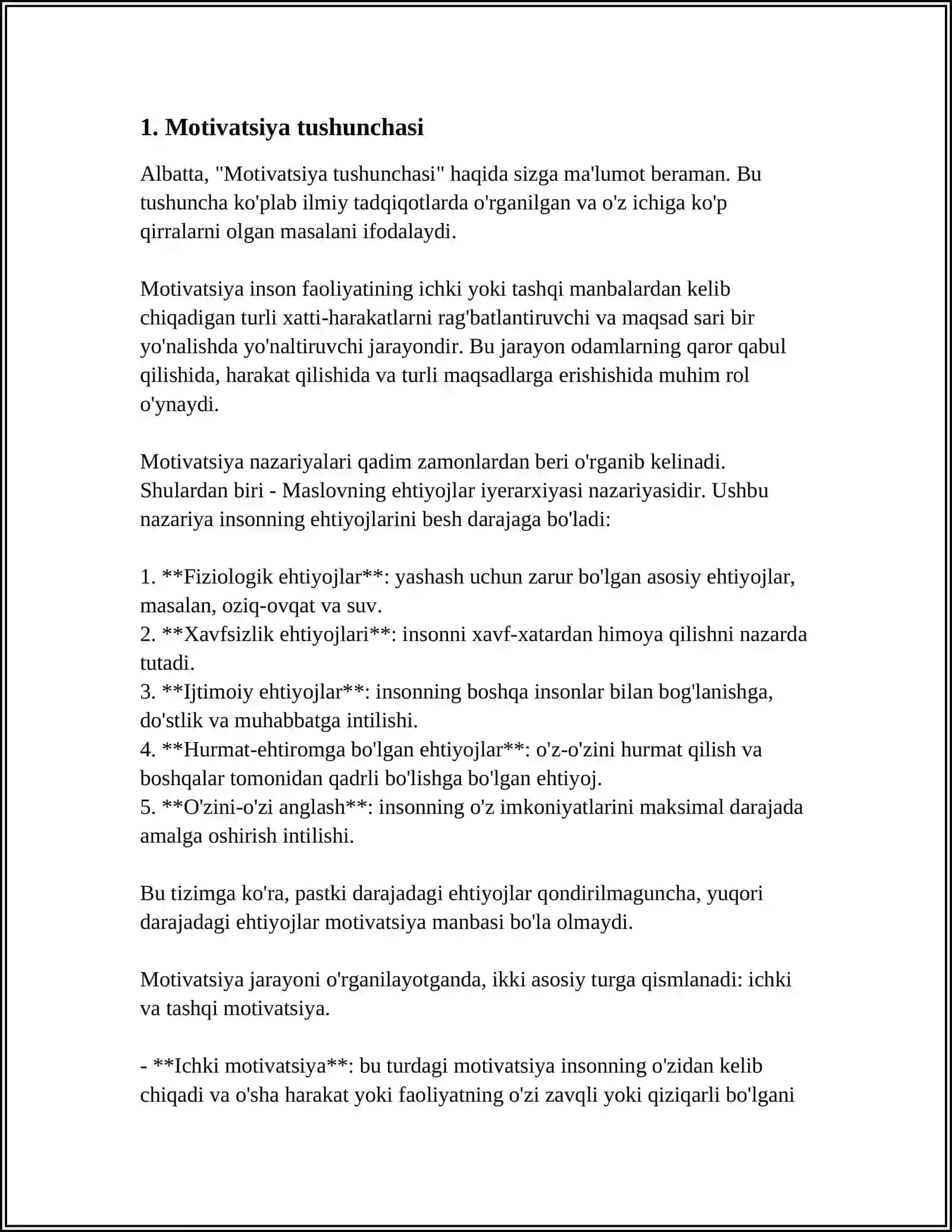 MATIVATSIYA DIAGNOSTIKASI 3