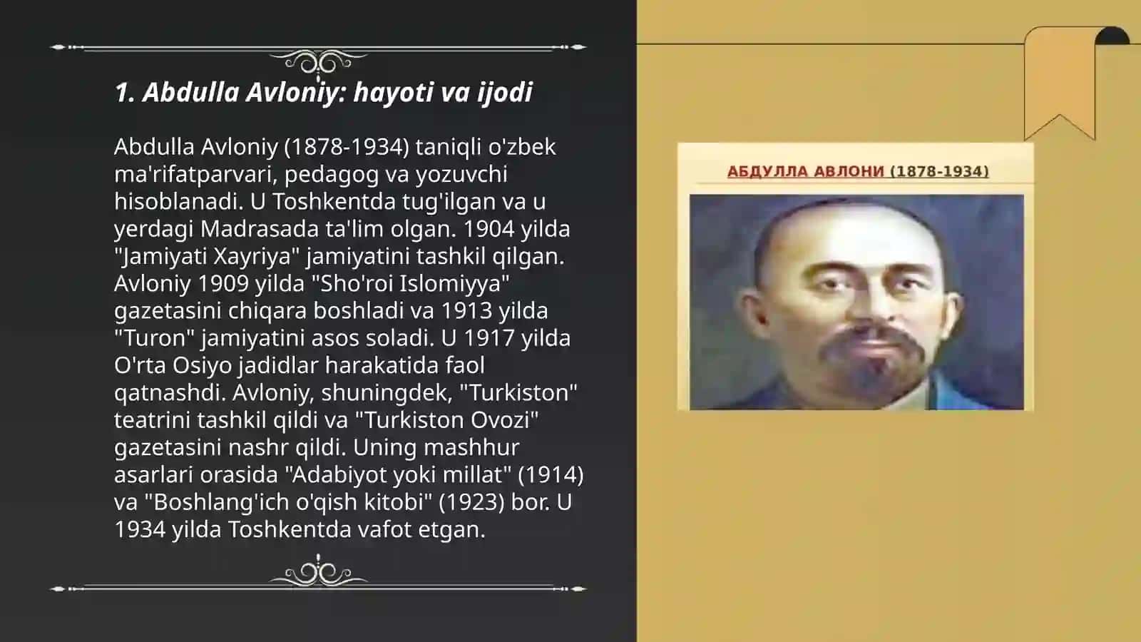 Abdulla Avloniyning pedagogik faoliyati 3