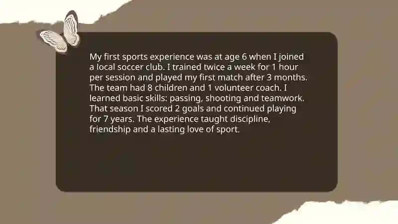 Sport in meinem Leben 3