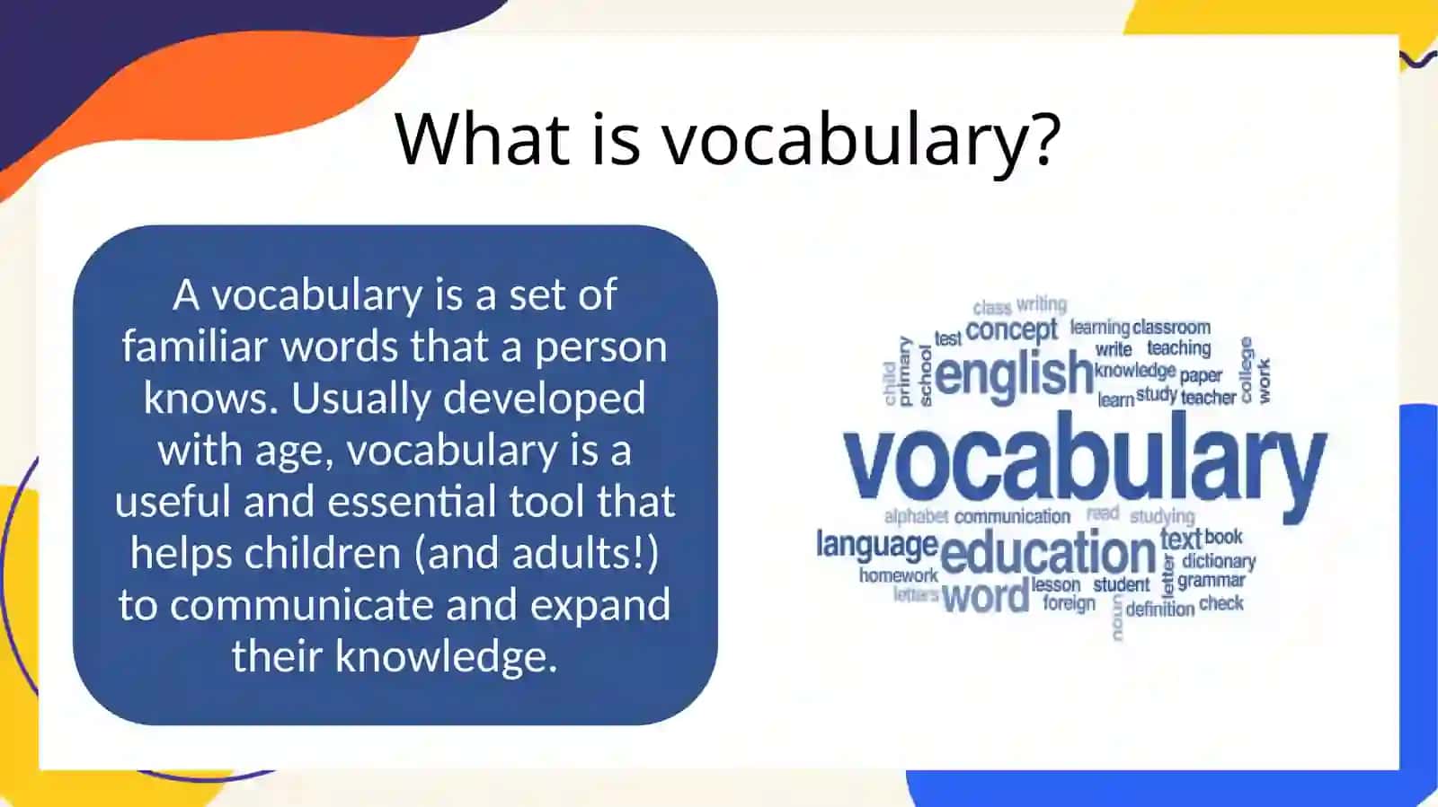VOCABULARY AND SKILLS DEVELOPMENT 3
