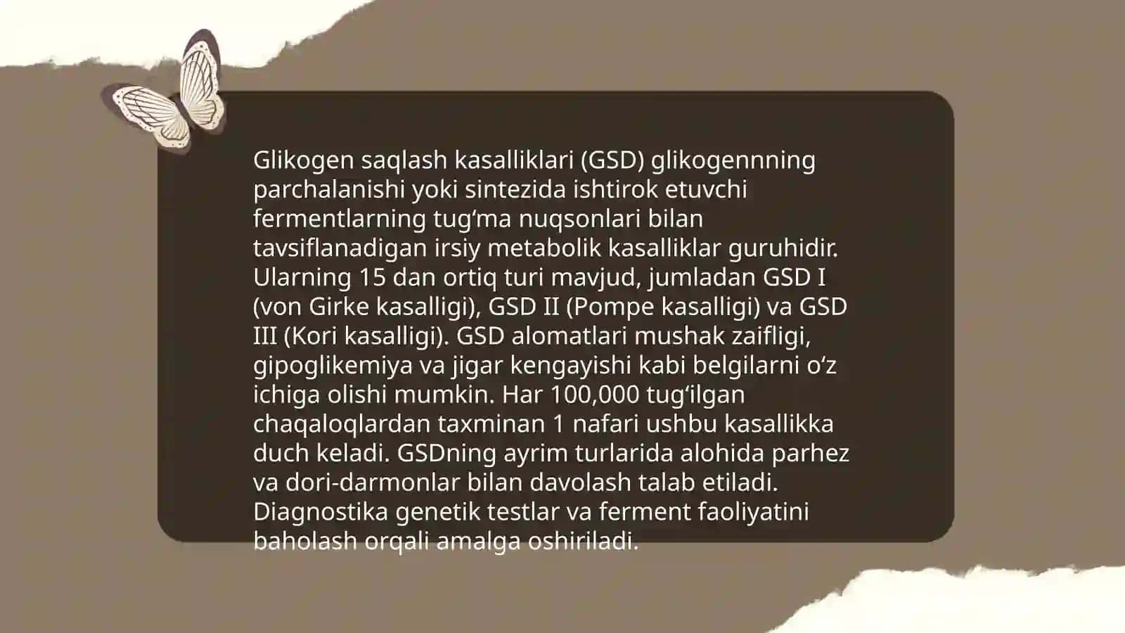 Glikogen kasalliklar 3