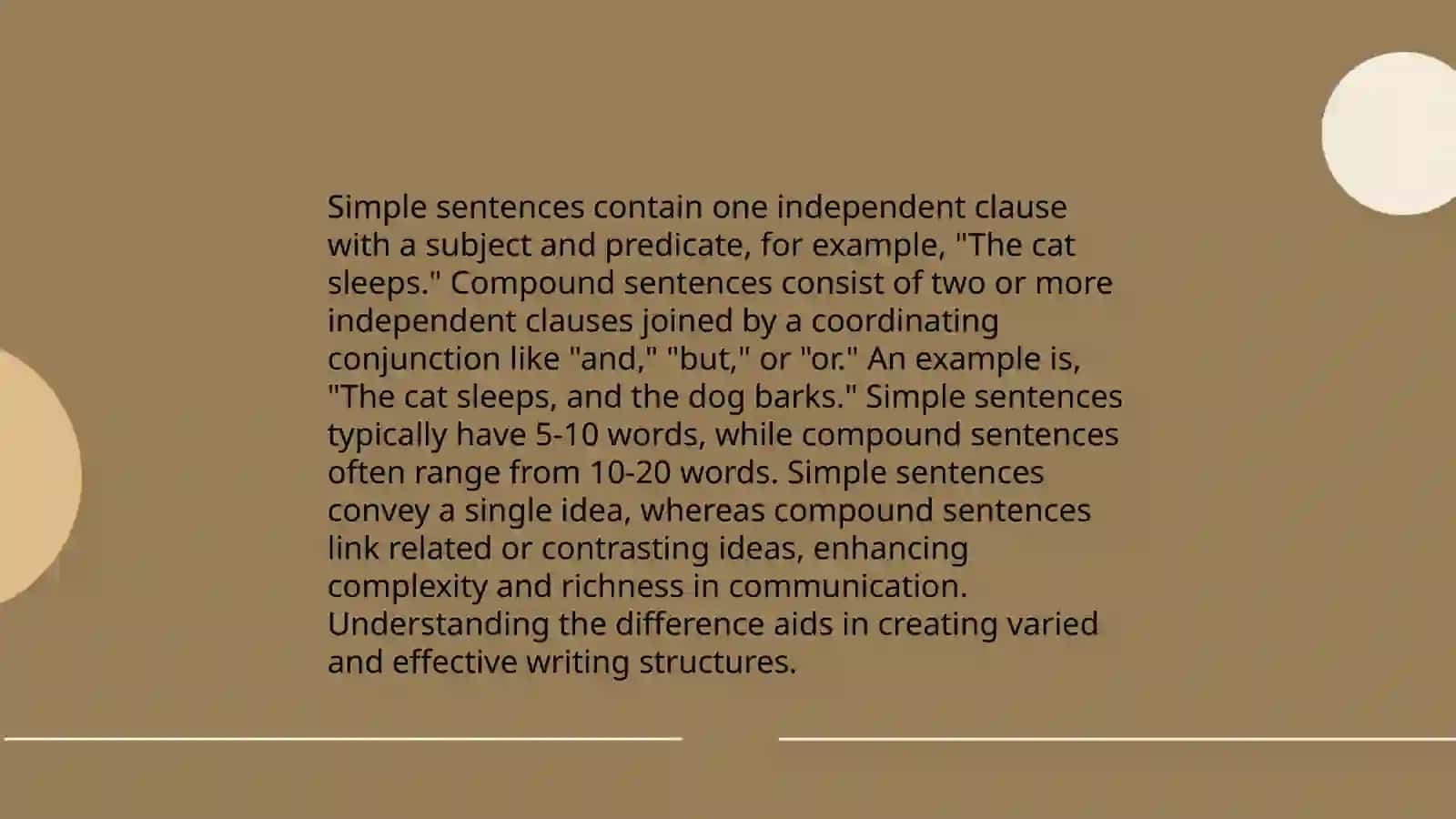 Combining sentences using three options for coordination 3