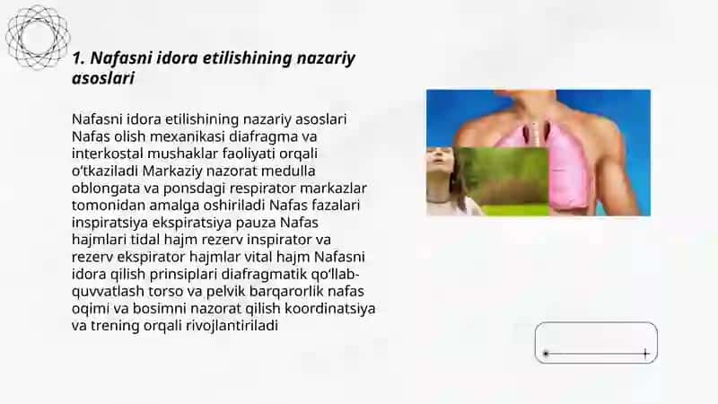 Nafasni idora etilishi.a 3