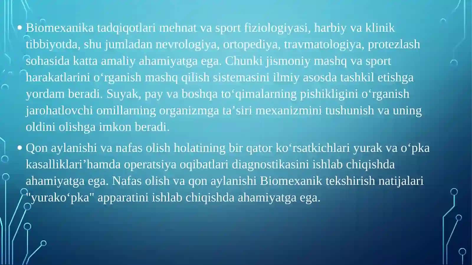 TAna biomexanikasi va harakatlanishi 3