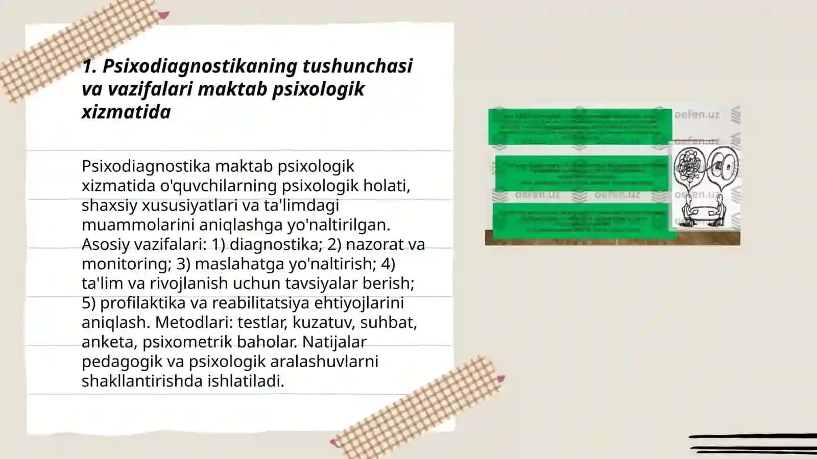 Psixodiagnostika maktab psixologik xizmatida 3