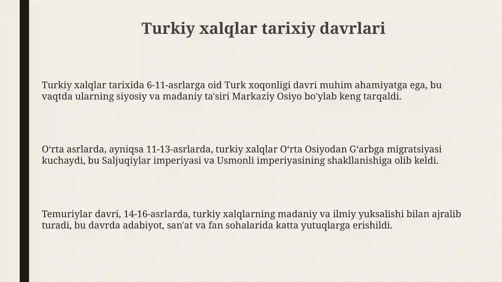 Turkiy xalqlar tarixiy davrlari 3