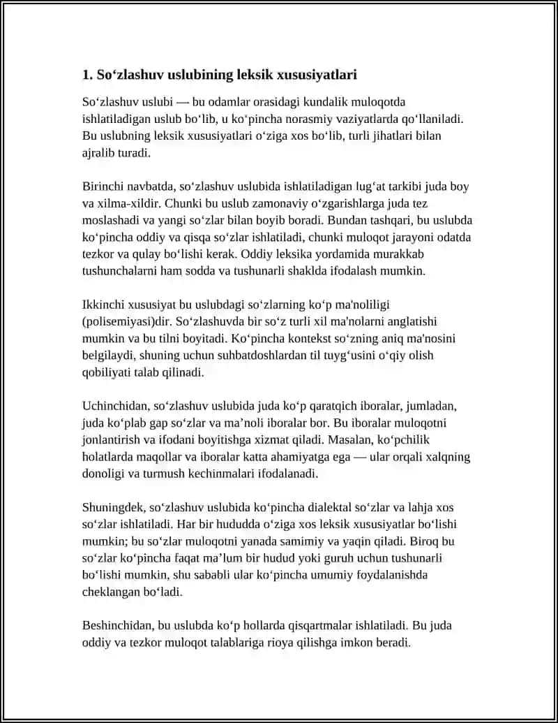 SOZLASHUV USLUBI HUSUSIYATLARI 3