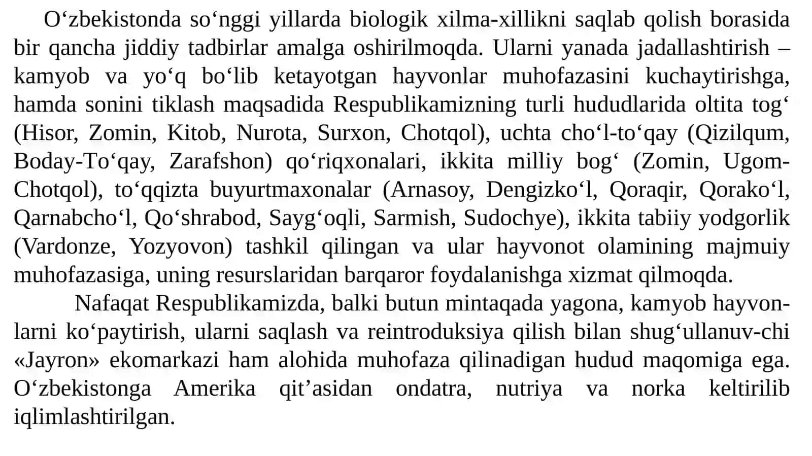 Hayvonlarning muhofazachoralari 3
