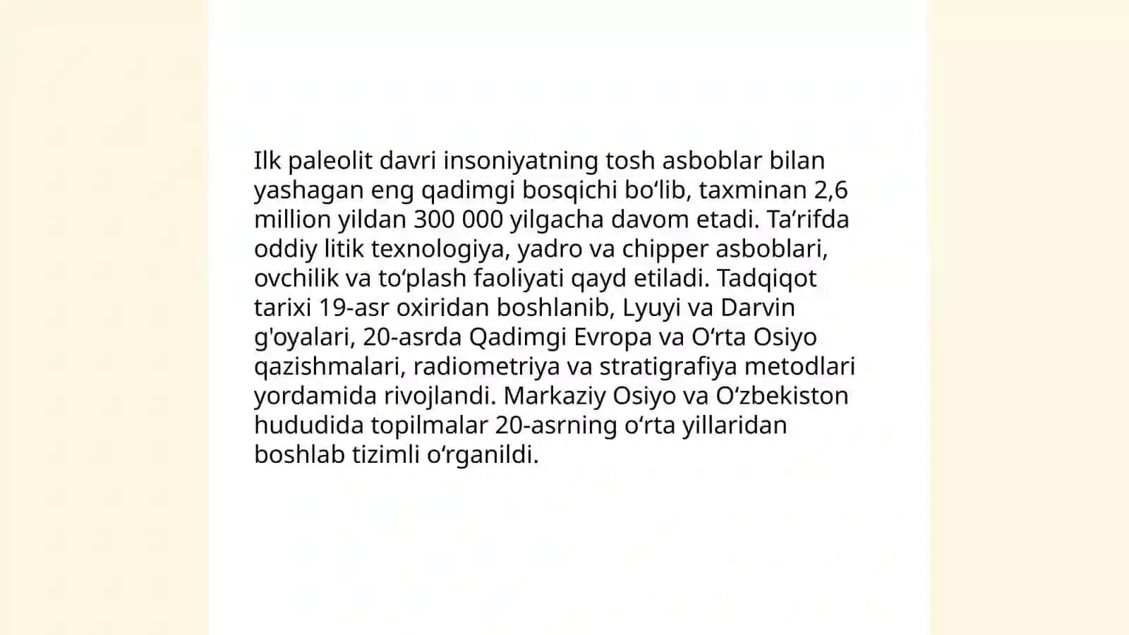 1-mavzuga ilk paleolit davri arxeologiyasi 3