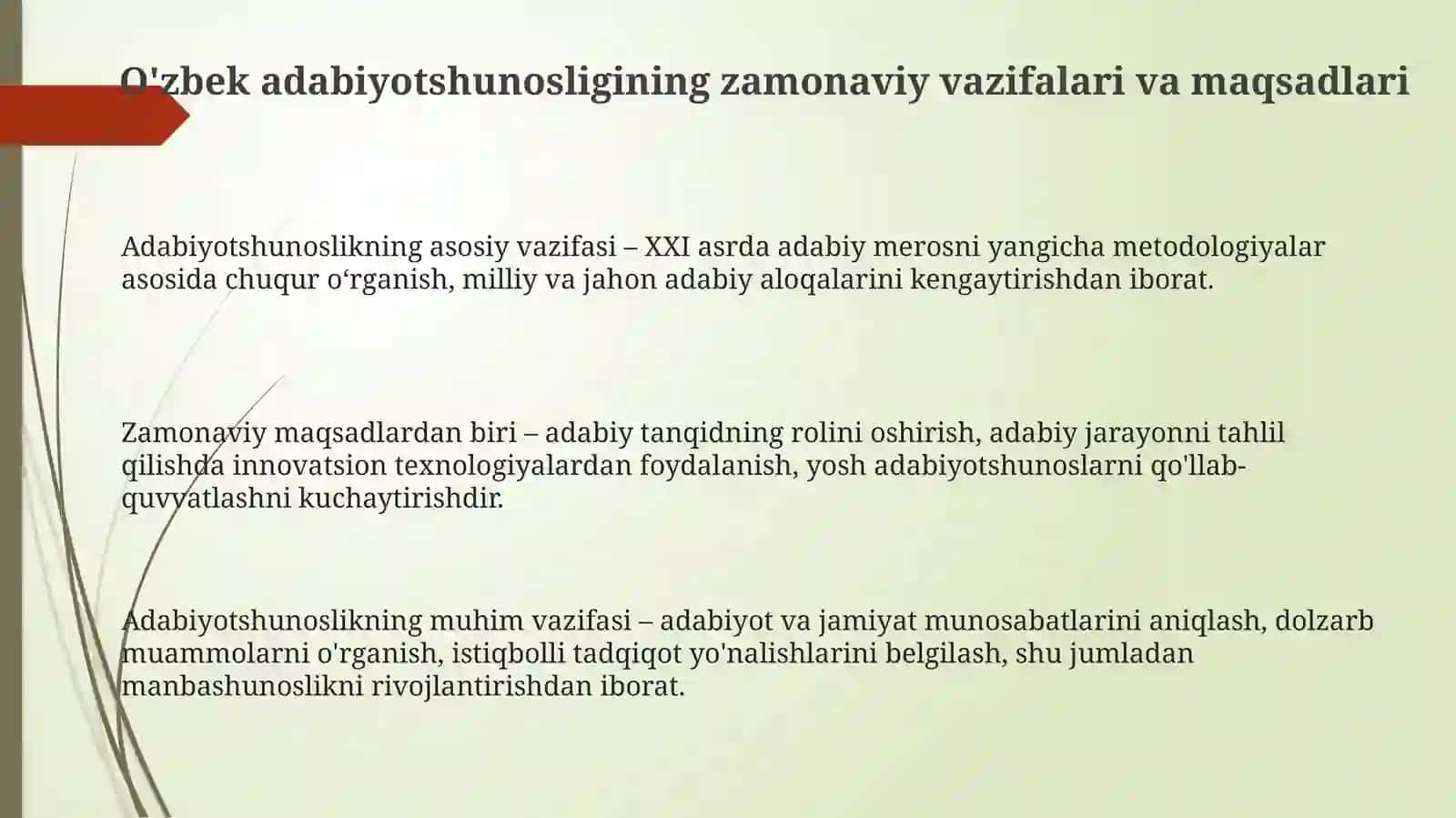 O'zbek adabiyotining maqsad va vazifalari 3