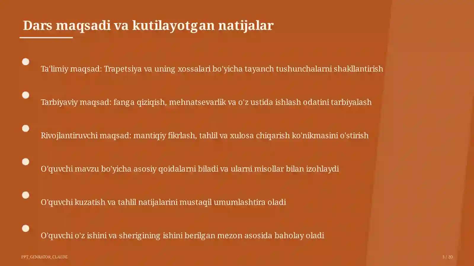 Trapetsiya va uning xossalari (8-sinf) 3