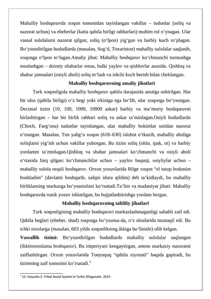 Turk xoqonligida ulus mahalliy boshqaruvi 3
