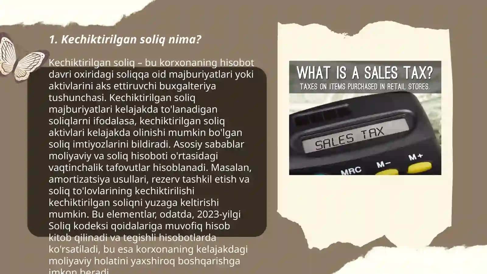 Kechiktirilgan soliq tushunchasi 3