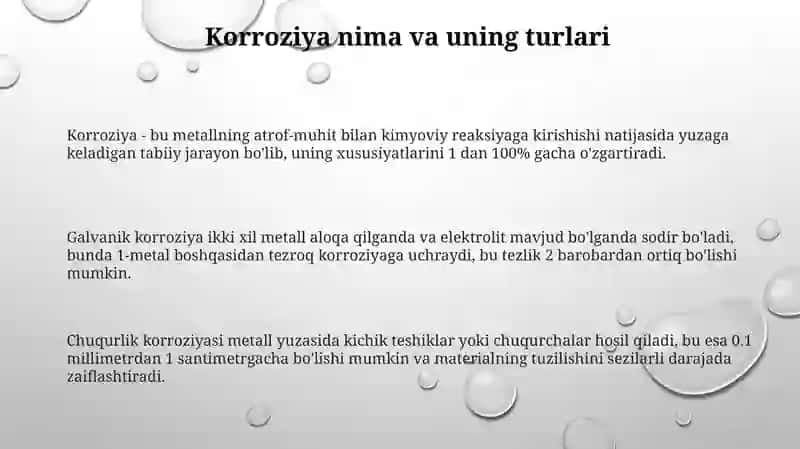 Uyda korroziyani yoʻqotish usullari 3