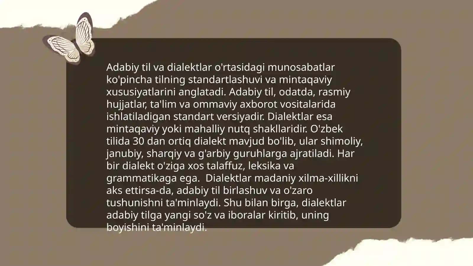 Adabiy til va dialektlar munosabatlarida 3