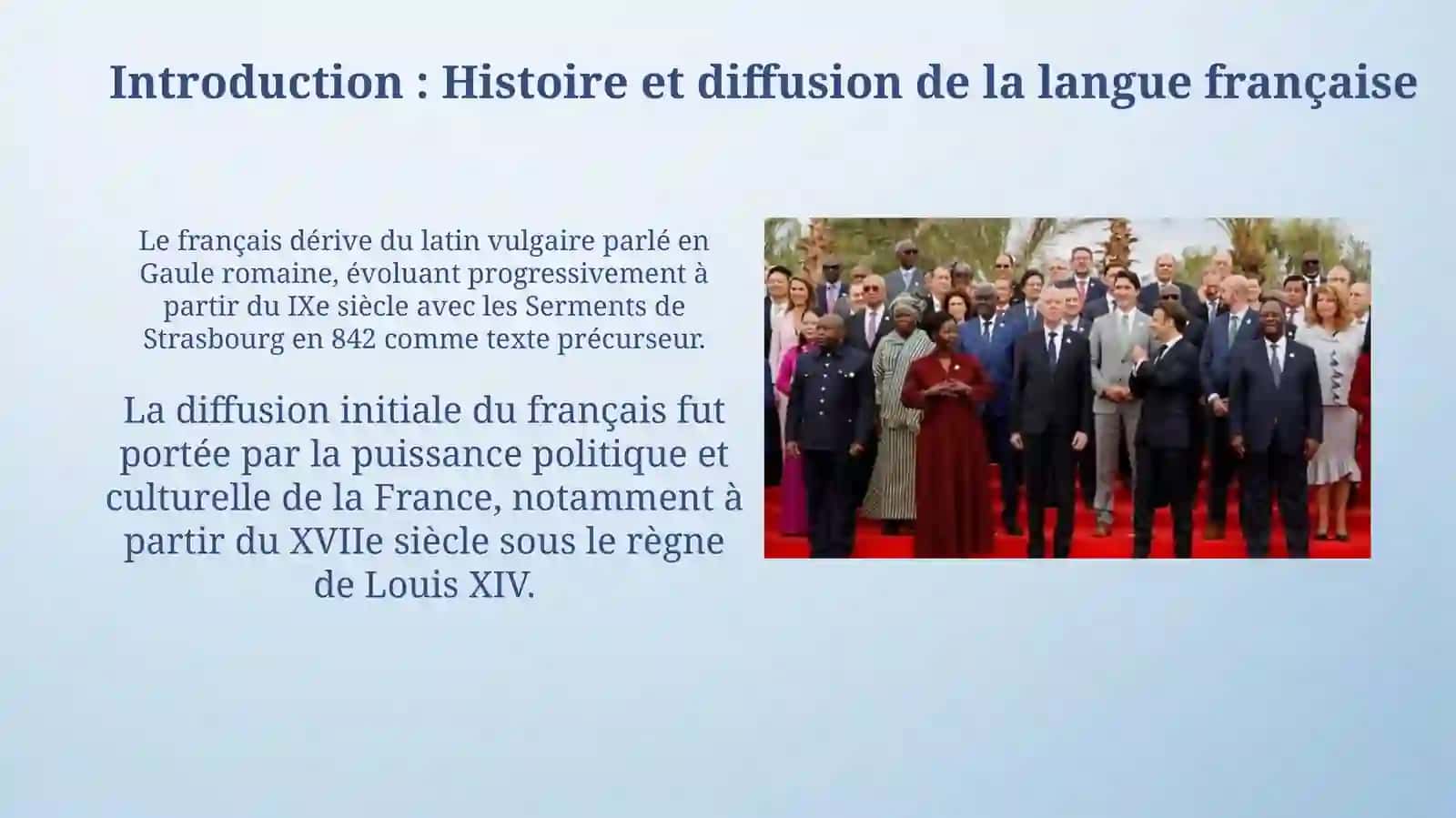 La langue française dansmonde.LaFrancaphonie 3