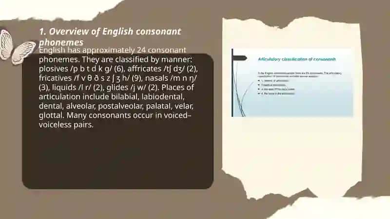 Classification of English Consonant Sounds 3