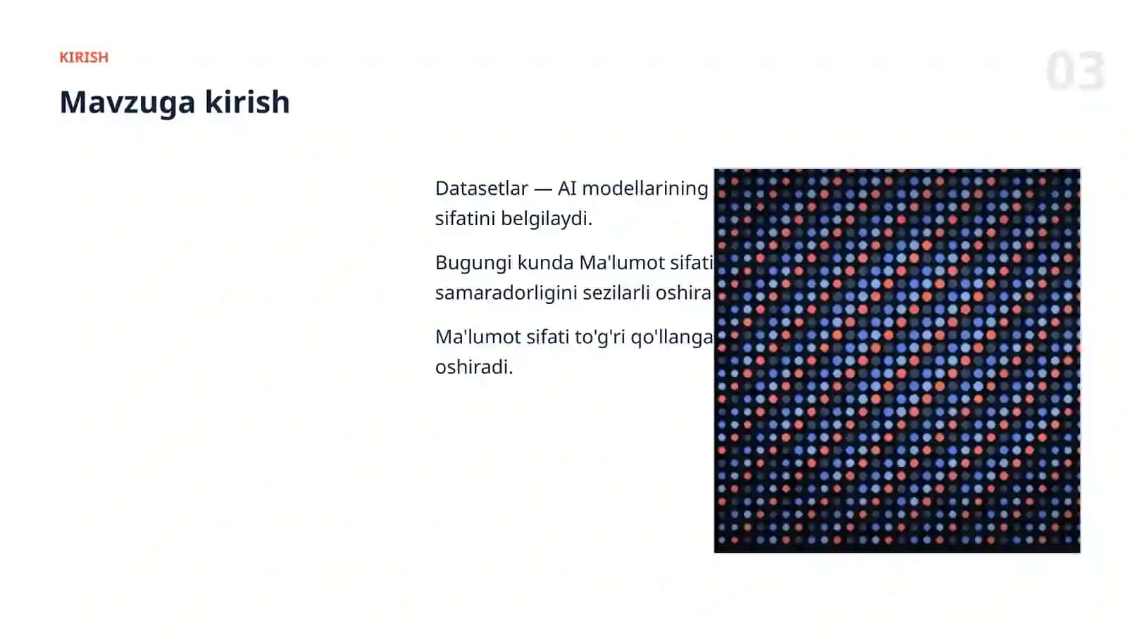 Sun'iy intellekt bo'yicha amaliy taqdimot 3