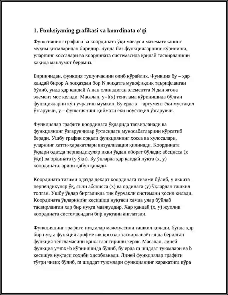 FUNKSIYANING GRAFIGI 3