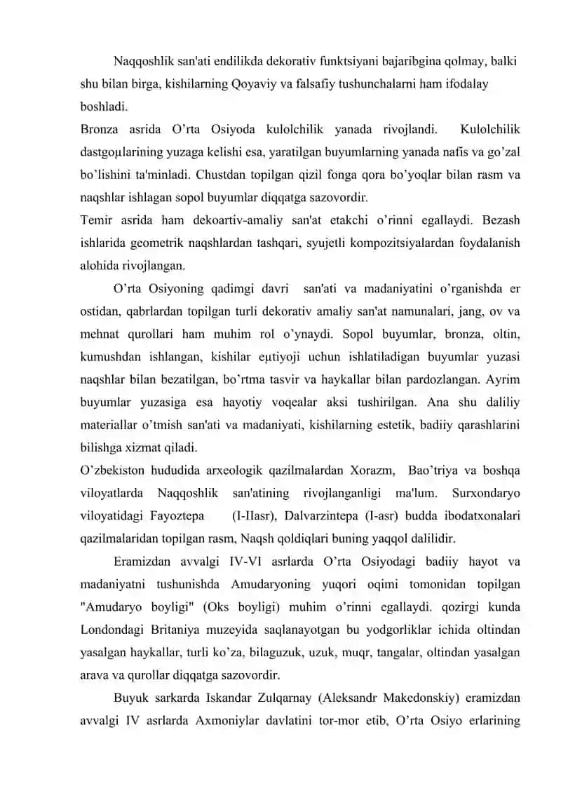 MUSTAQQILLIK YILLARIDA NAQQOSHLIK SAN'ATI 3