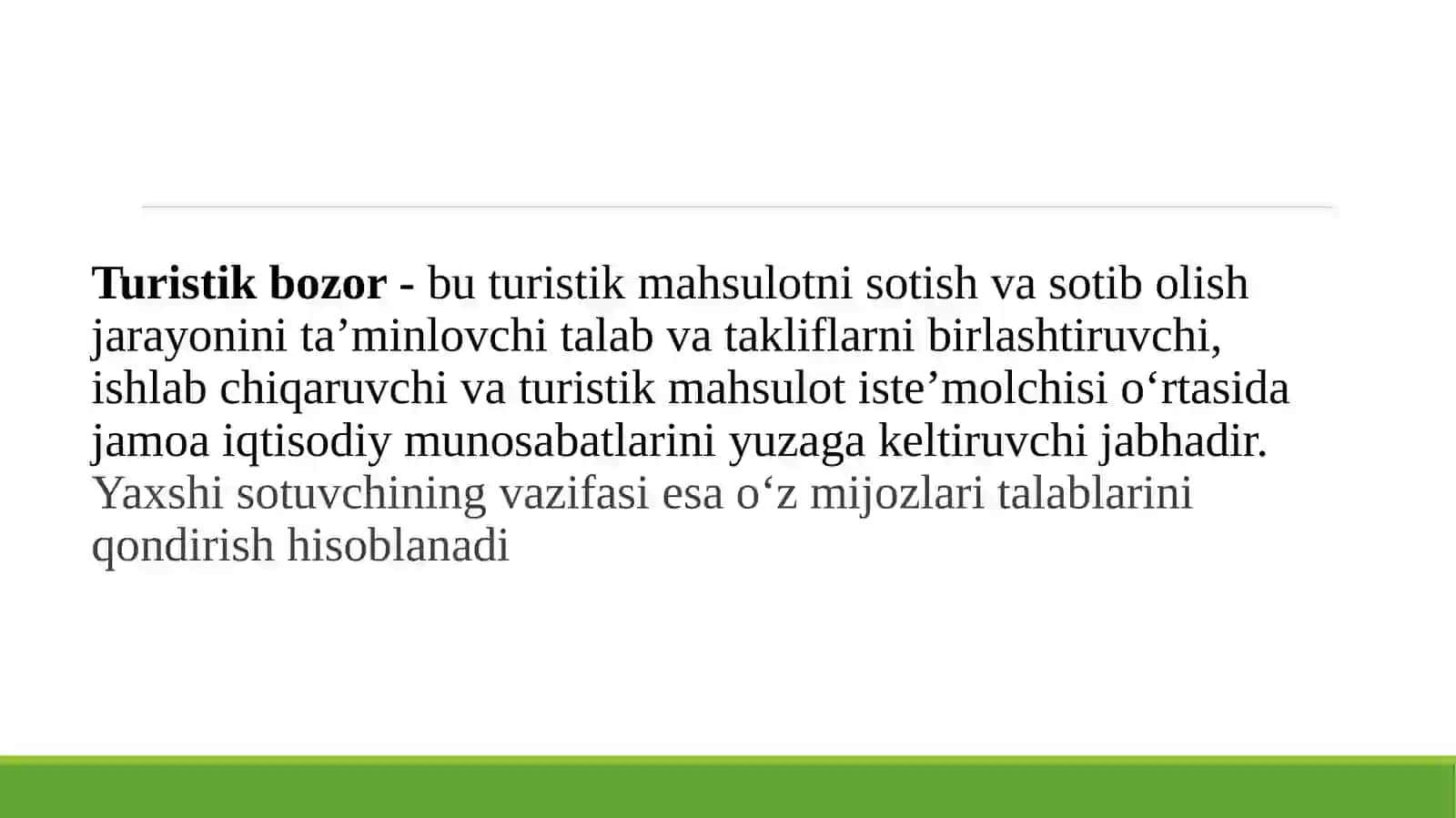 Turizm bozori 3