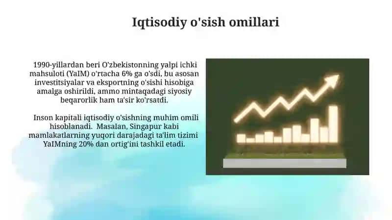 Iqtisodiy O'sishning Ta'siri va Kelajagi 3