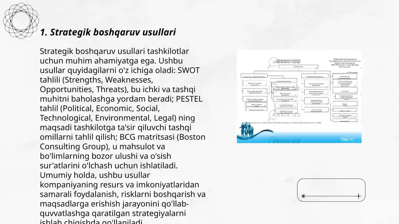 Strategik boshqaruv usullari 3
