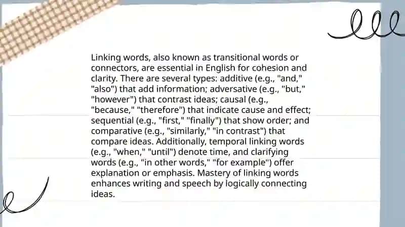 Linking words 3