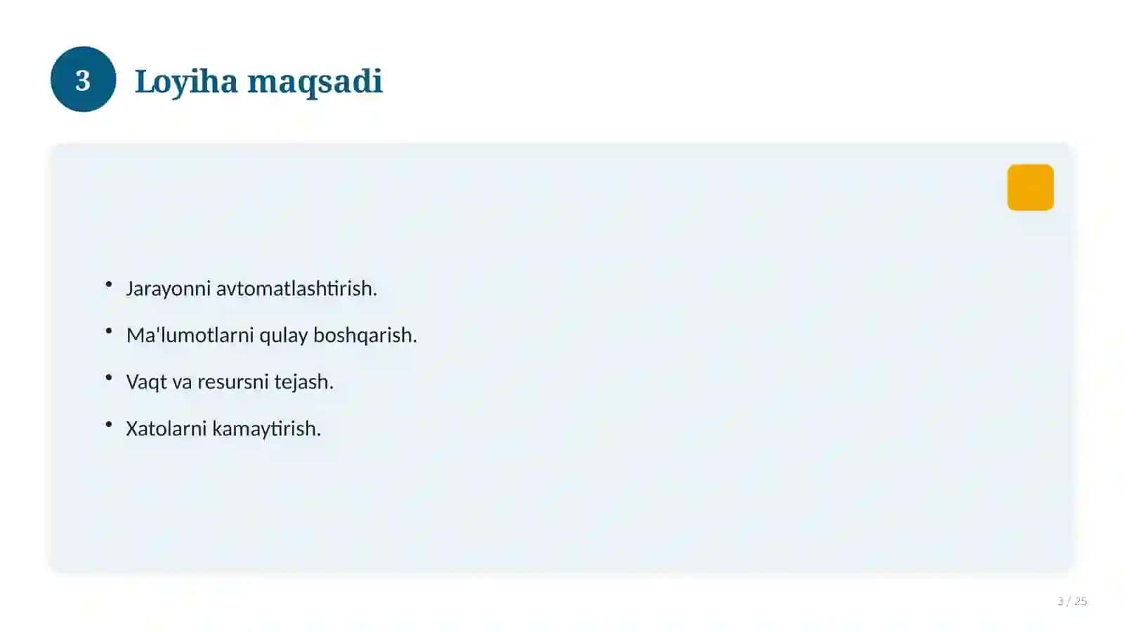 Ma'lumotlar bazasini loyihalash 3