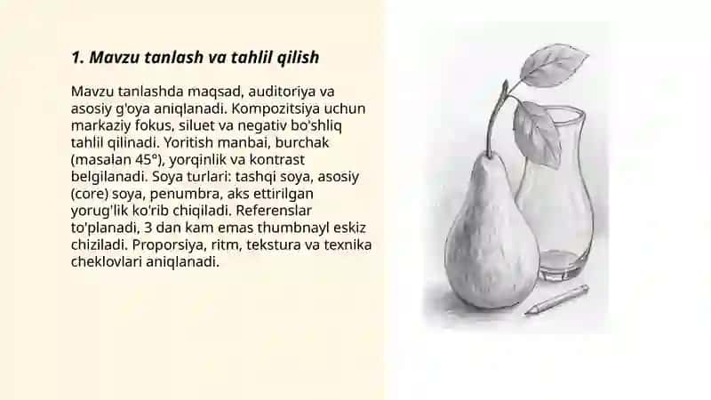 Mavzu tanlash va tahlil qilish 3