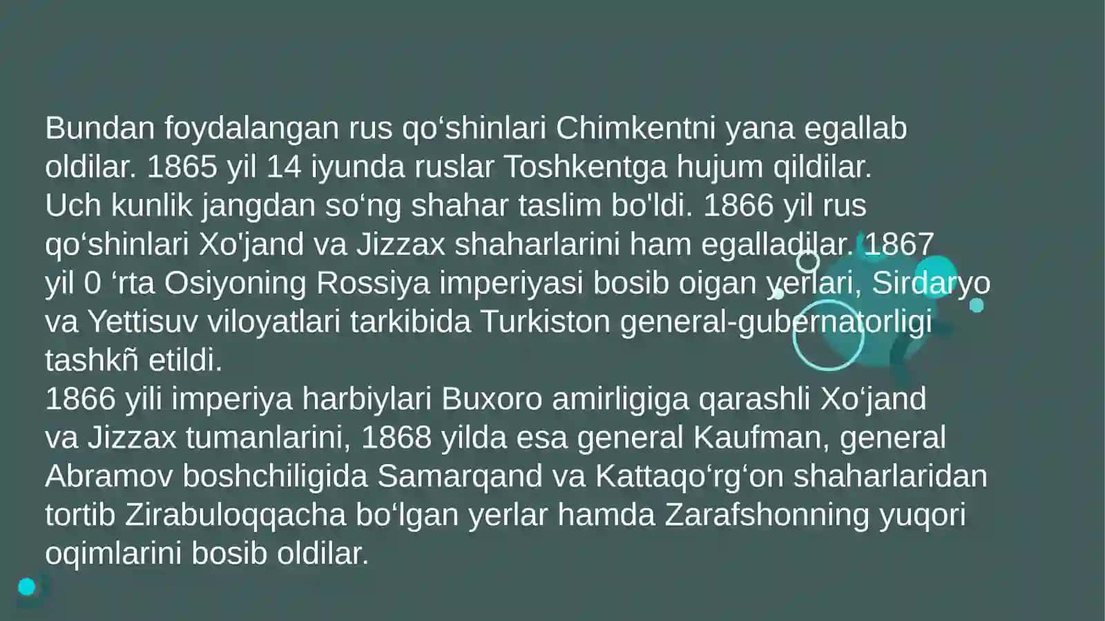 O‘rta Osiyoning chor Rassiyasi boshqaruv davridagi tarixiy geografiyasi 3