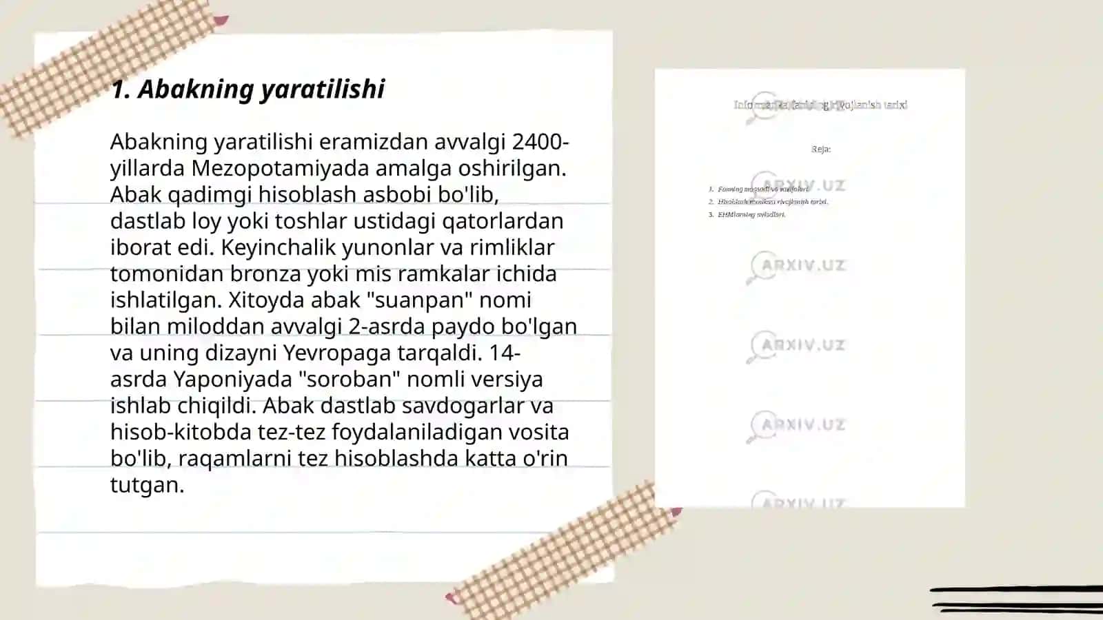 Hisoblash texnikasining rivojlanish tarixi 3
