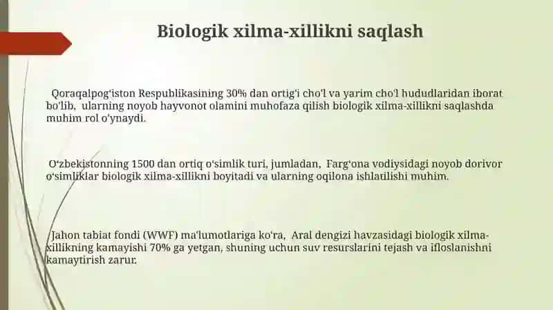Biologik xilma-xillikni saqlash 3