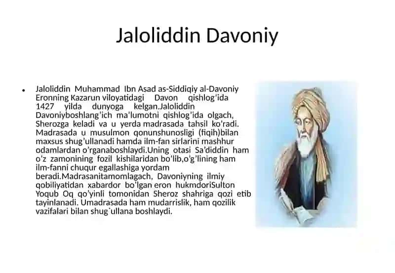 Jaloliddin Davoniyning axloqiy qarashlari 3