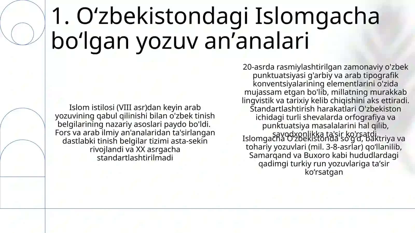 O'zbek punktuatsiyasining tarixi va nazariy asoslari 3